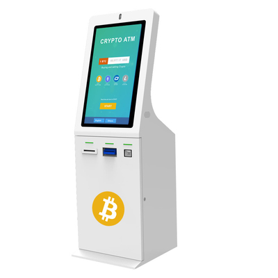 Quiosco 32inch del cajero automático de Bitcoin del reciclador del efectivo del software libre con el escáner de QR