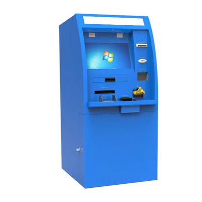 Máquina del cambio de divisas del quiosco del cajero automático con el aceptador y el dispensador del efectivo