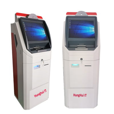La máquina del cajero automático del depósito del billete de banco de CDM retira el pago del cajero automático del reciclador