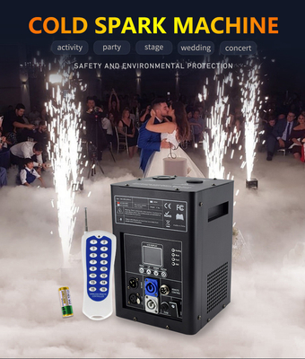 máquina fría de la chispa de la fuente electrónica del efecto de la boda 600W con la caja de viaje
