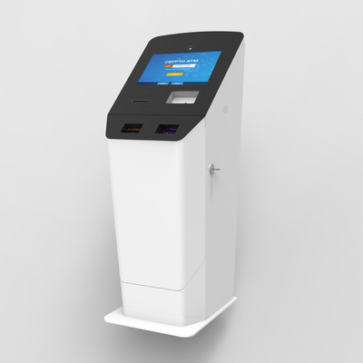 Quiosco bidireccional del cajero automático del sistema 15.6inch Bitcoin de Windows con el dispensador del aceptador del efectivo