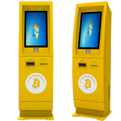 Atmósfera Crypto de la moneda de la máquina del pago de Bitcoin de 21,5 pulgadas con el marco de acero ácido anti