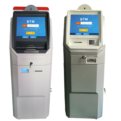 quiosco bidireccional del cajero automático de Bitcoin de la pantalla táctil capacitiva