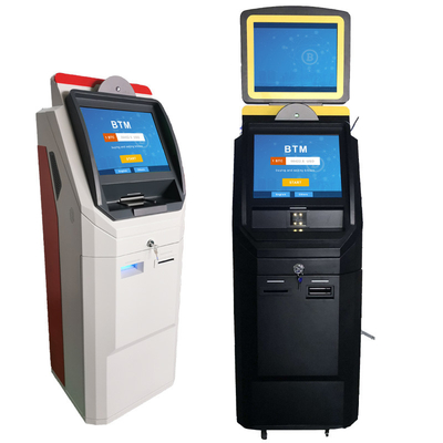 Máquina capacitiva del quiosco del efectivo del cajero automático de Bitcoin de la pantalla táctil con el depósito en efectivo/el dispensador