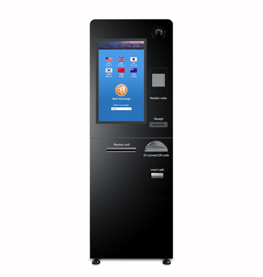 Máquina del cambio de divisas de Hunghui Windows 10 con el cajero automático
