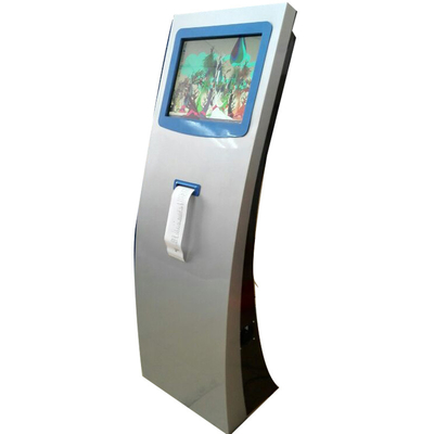 Quiosco interactivo de la pantalla táctil de la máquina del cajero automático del banco de 19,1 pulgadas con la impresora del boleto