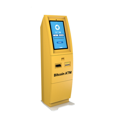 Cajero automático bidireccional de la tienda al por menor 21.5inch Bitcoin Crypto cobrar la atmósfera
